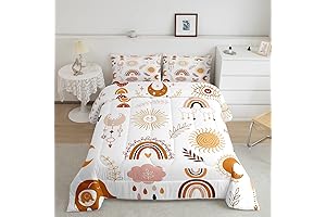 Enchanting Bohemian Twin Comforter Set: Adorned with Celestial Symphony