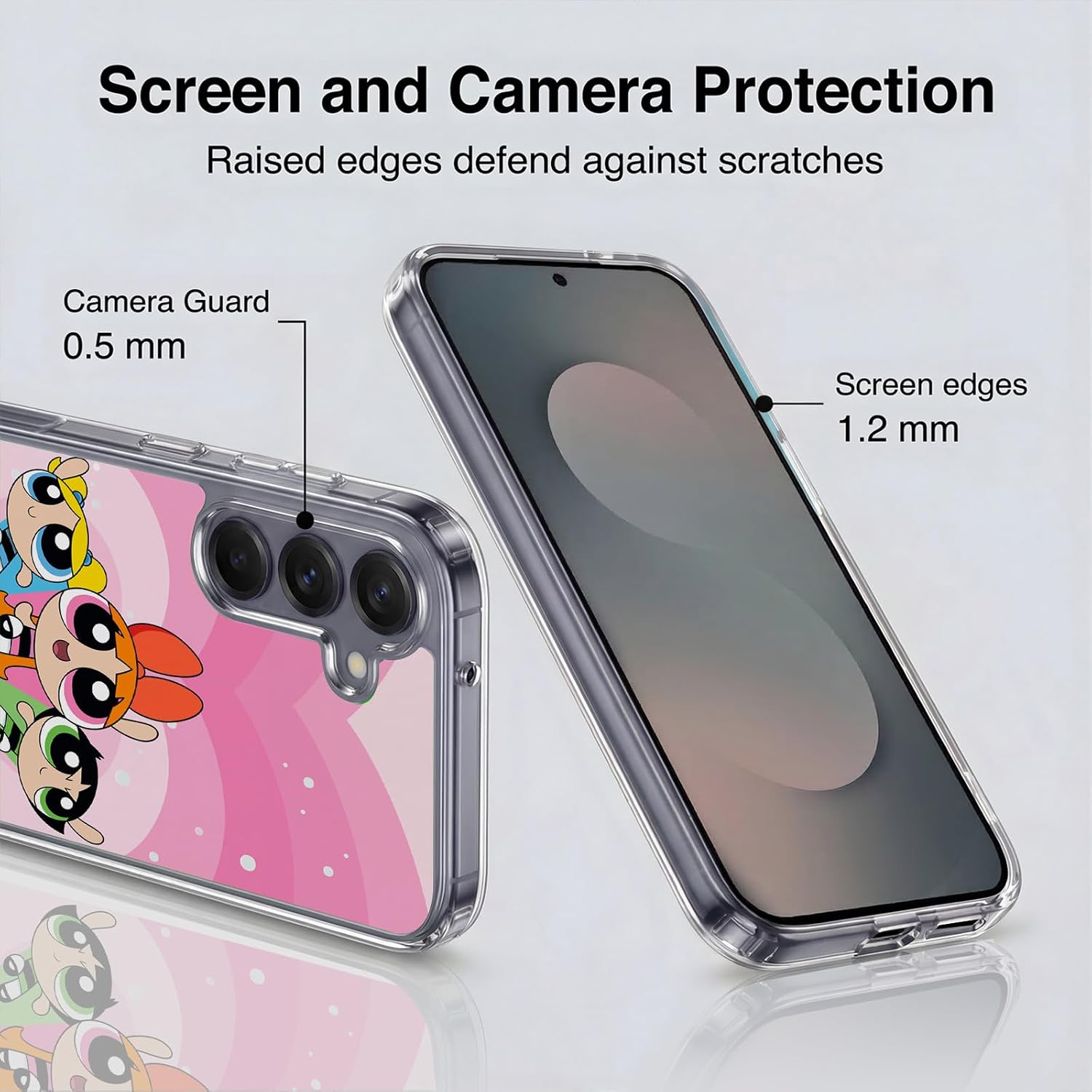 Head Case Designs Officially Licensed The Powerpuff Girls Group Graphics Gel Case [Military Grade Protection] Compatible with Samsung Galaxy S25+ and Compatible with MagSafe