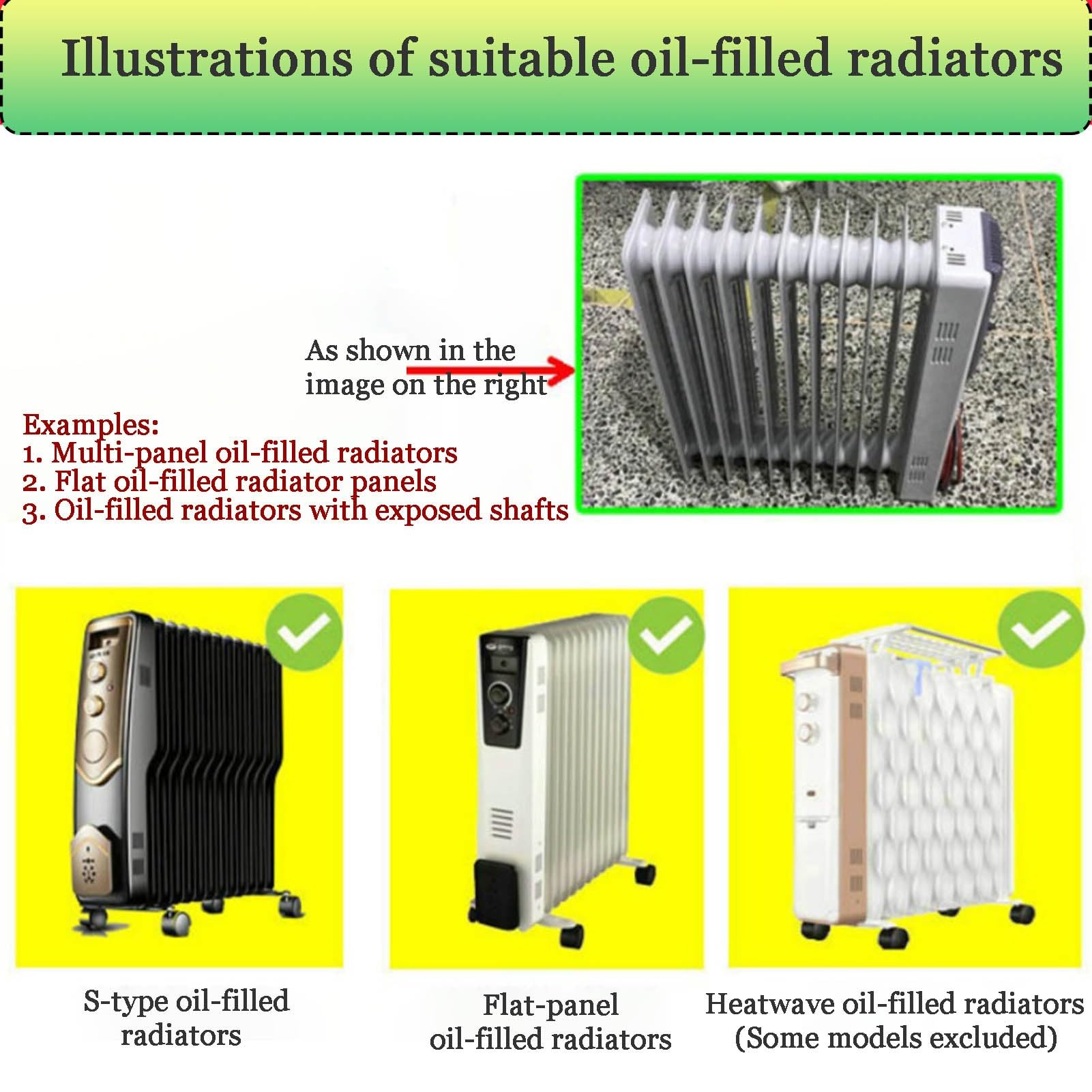 Umidificatore per Radiatori Ad Olio Facile da Riempire E Pulire Umidificatore per Radiatori con Indicatore Livello Dell'acqua Adatto per Radiatori Ad Olio WXQTM