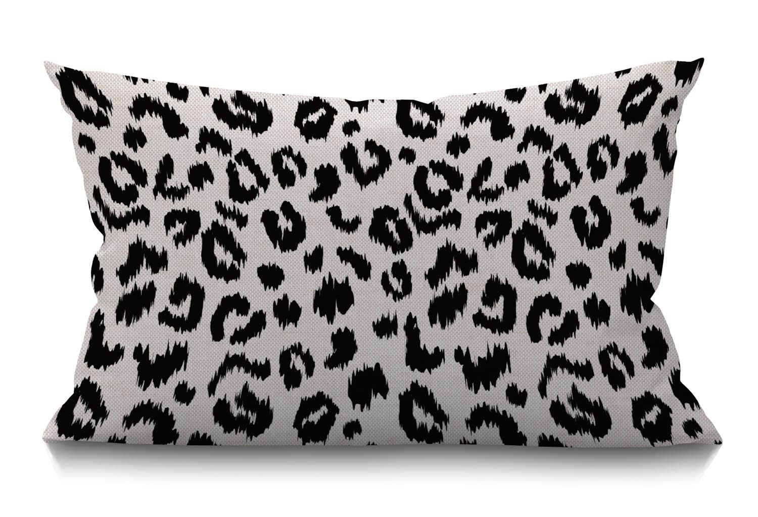 Bgbdeia Multi 322 Leopard Cushion Cover,Decorative Throw Pillow Leopard Print Cushion Case For Sofa Couch Cotton Linen 30 X 50 Cm 12X20 Inches