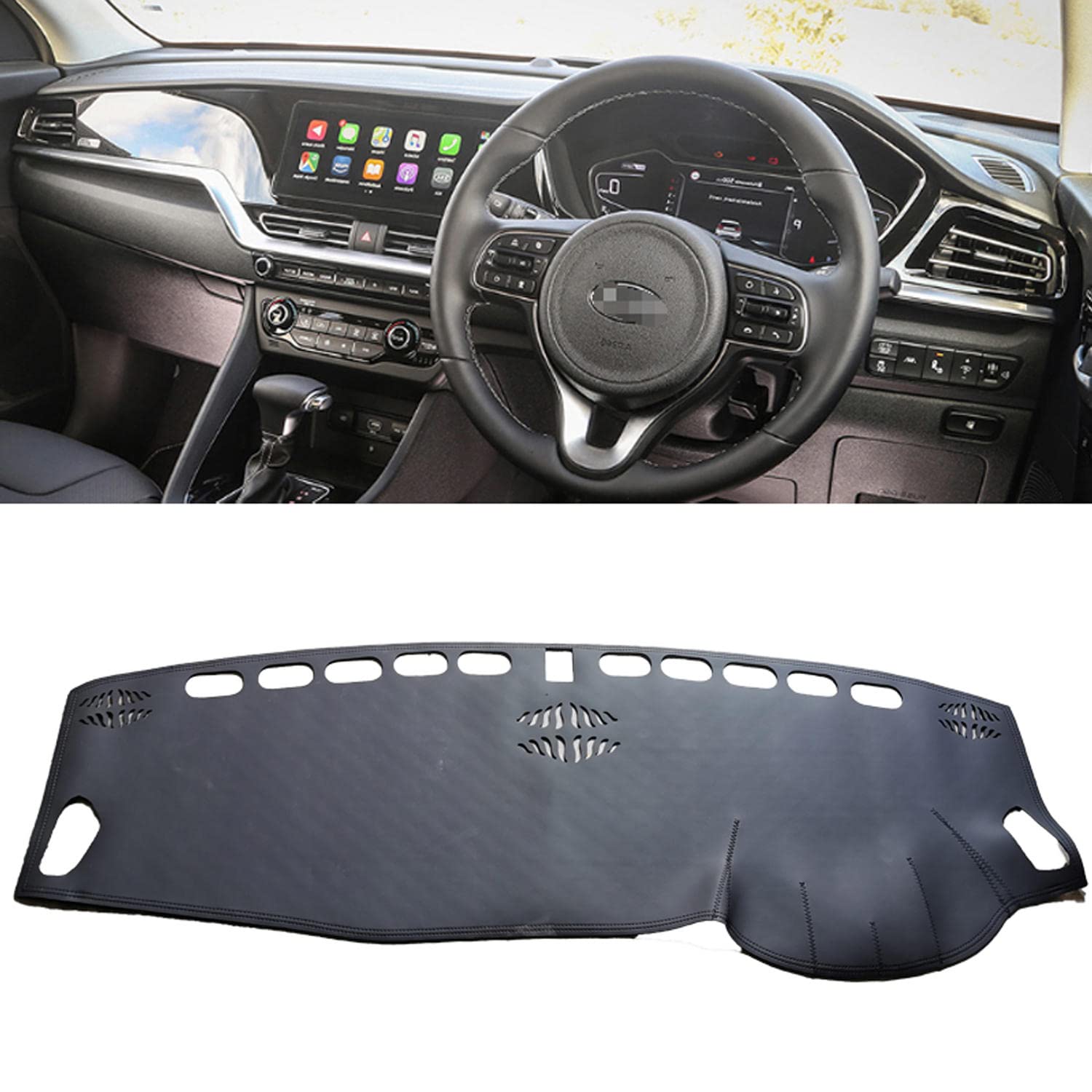 Lederen Dashmat Dashboard Cover Pad Dash Mat Tapijt