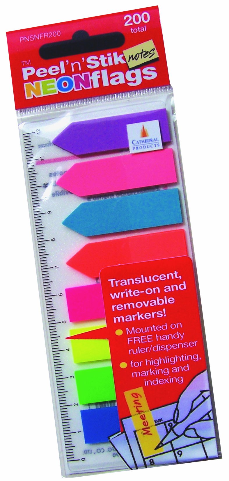 CathedralBright neon flags 200 individual flags multi coloured