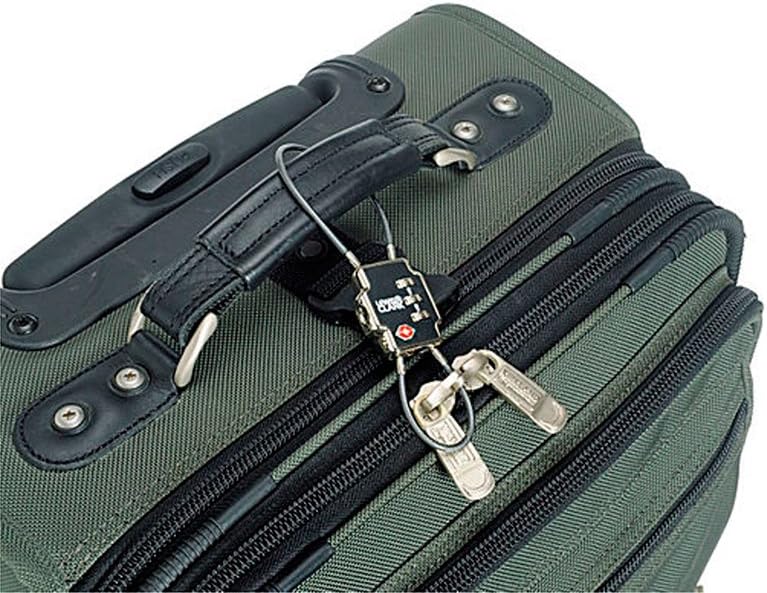  | Generic Lewis N Clark TSA Triple Security Lock Double Cable Combination Luggage Travel !, Silver | Luggage Locks