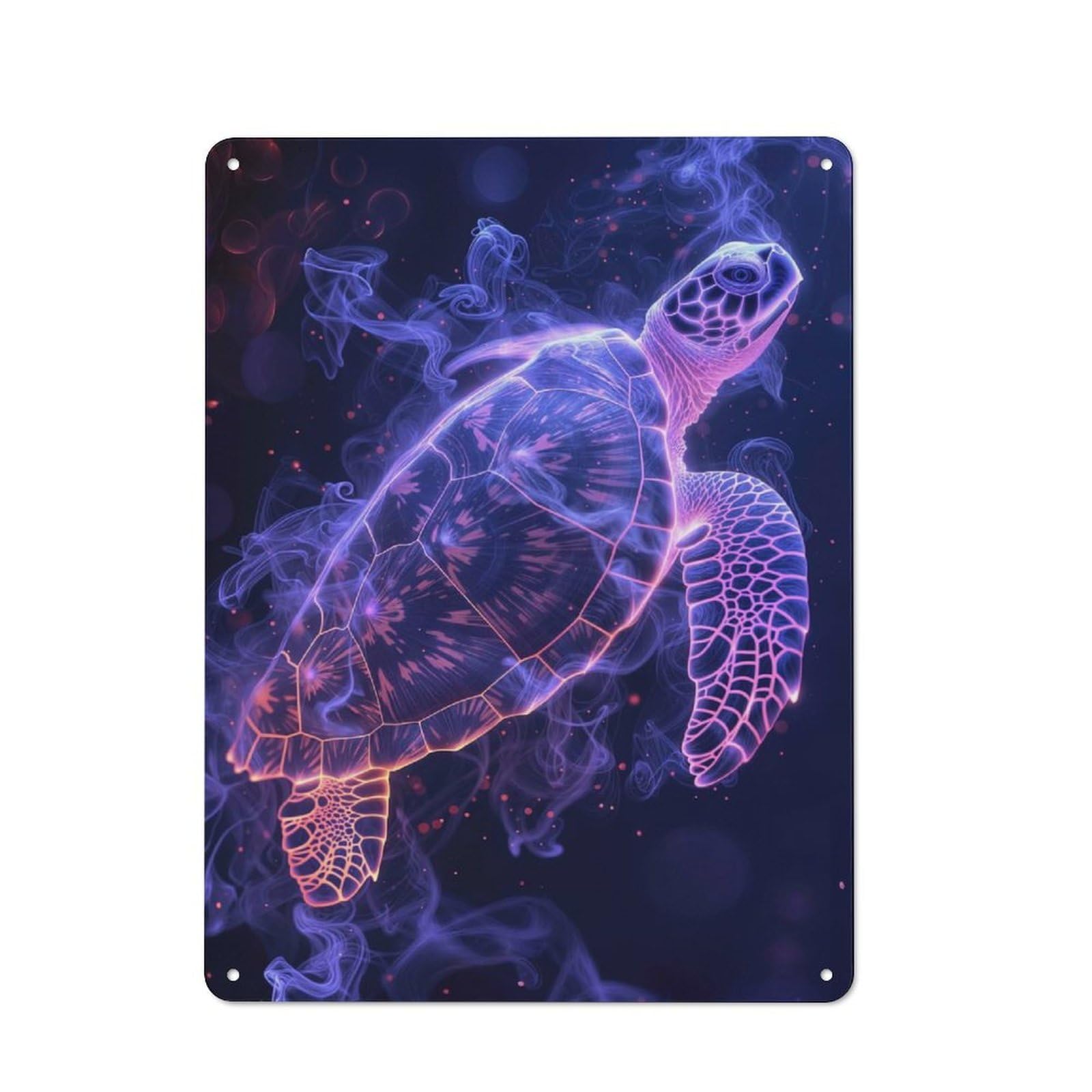 Junmoney Style-8 Retro Magical Turtle Art Metal Gift Sign 40X30cm, Home Wall Decor For Flat, Dorm Room, Lounge Or Cafe