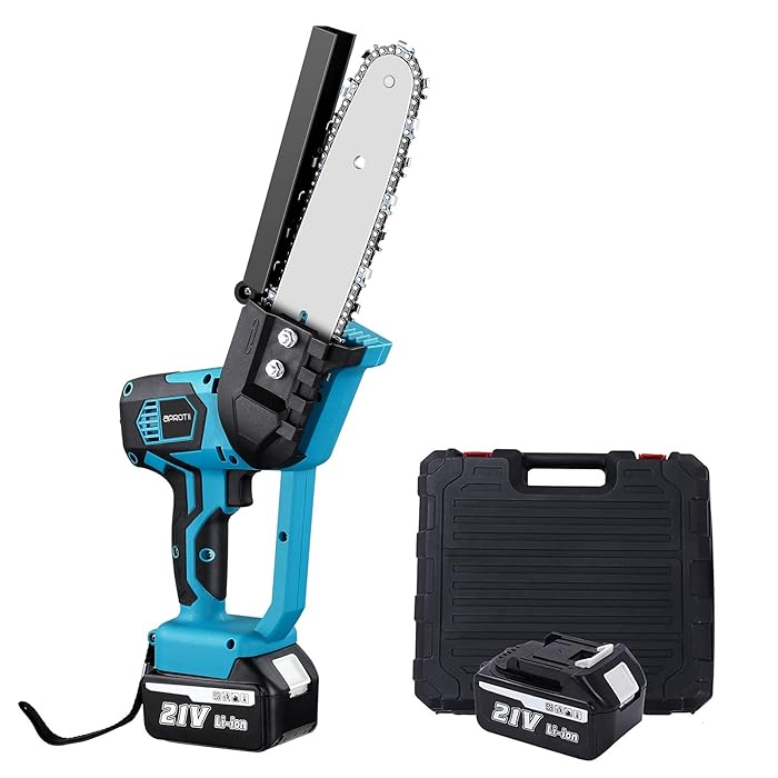 Buy APROTI 8 Inch Electric Chainsaw with 2 Rechargeable Battery