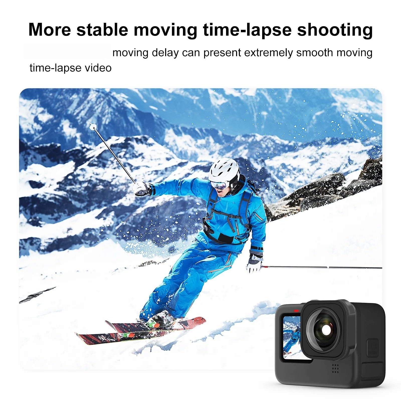 Compatible con GoPro Hero 12/11/9/Mini - MAX Lens Mod 155° Ultra Gran Angular con Estabilización,Accesorios