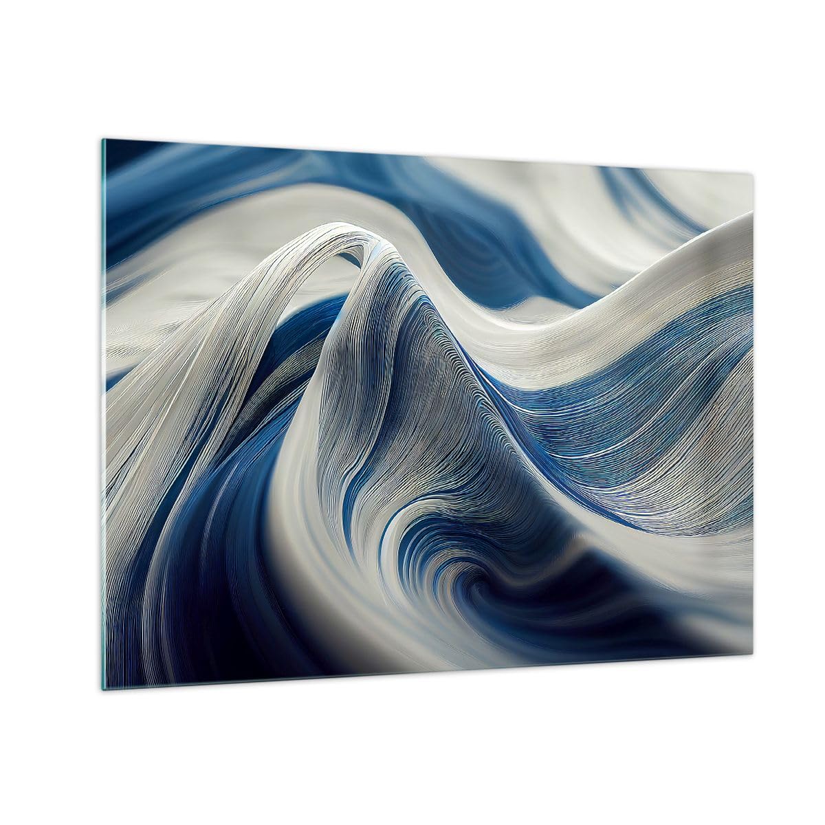 Tableau en liège Abstraction des vagues vertical