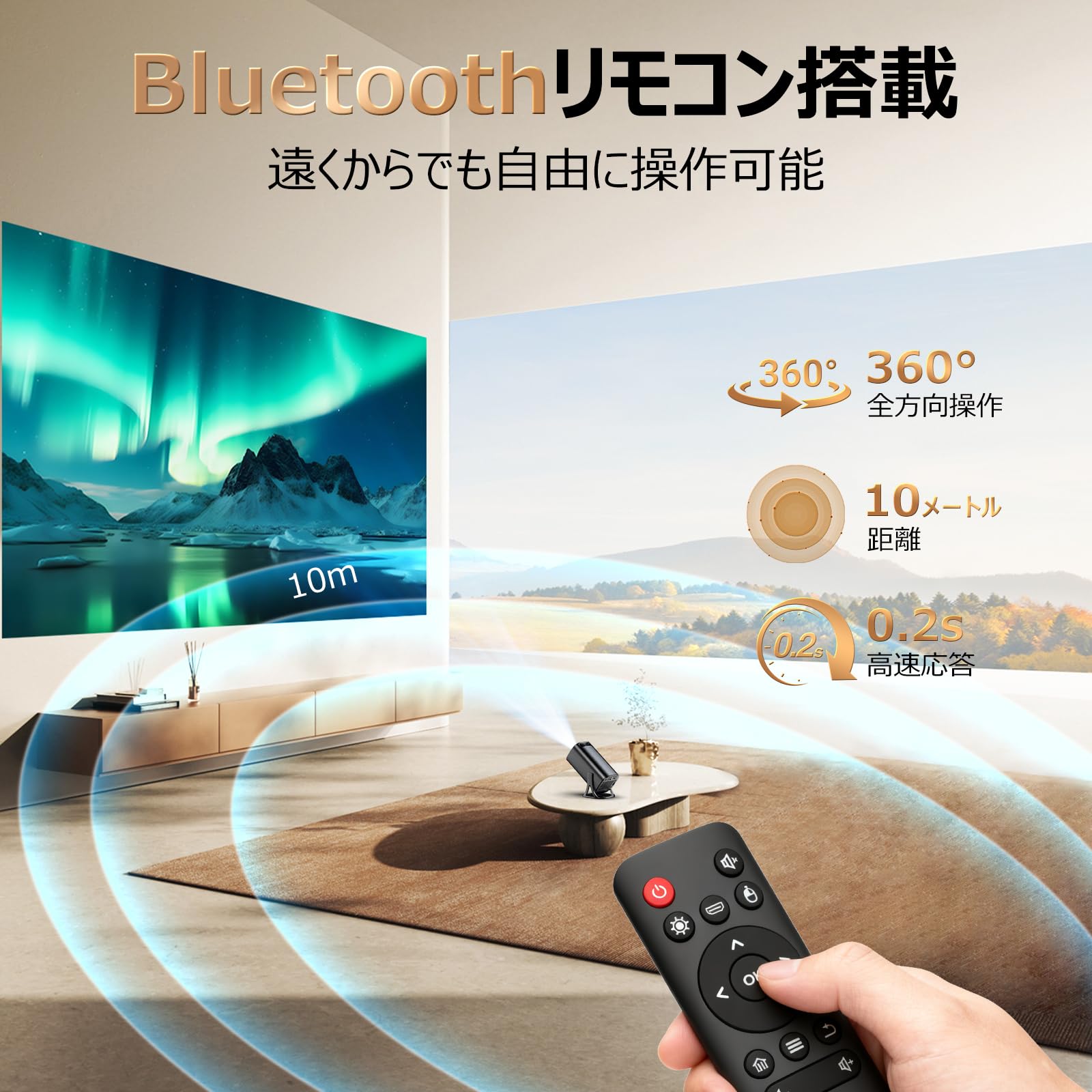Amazon.co.jp: Glorlummi 2026新登場！プロジェクター 家庭用【30000LM