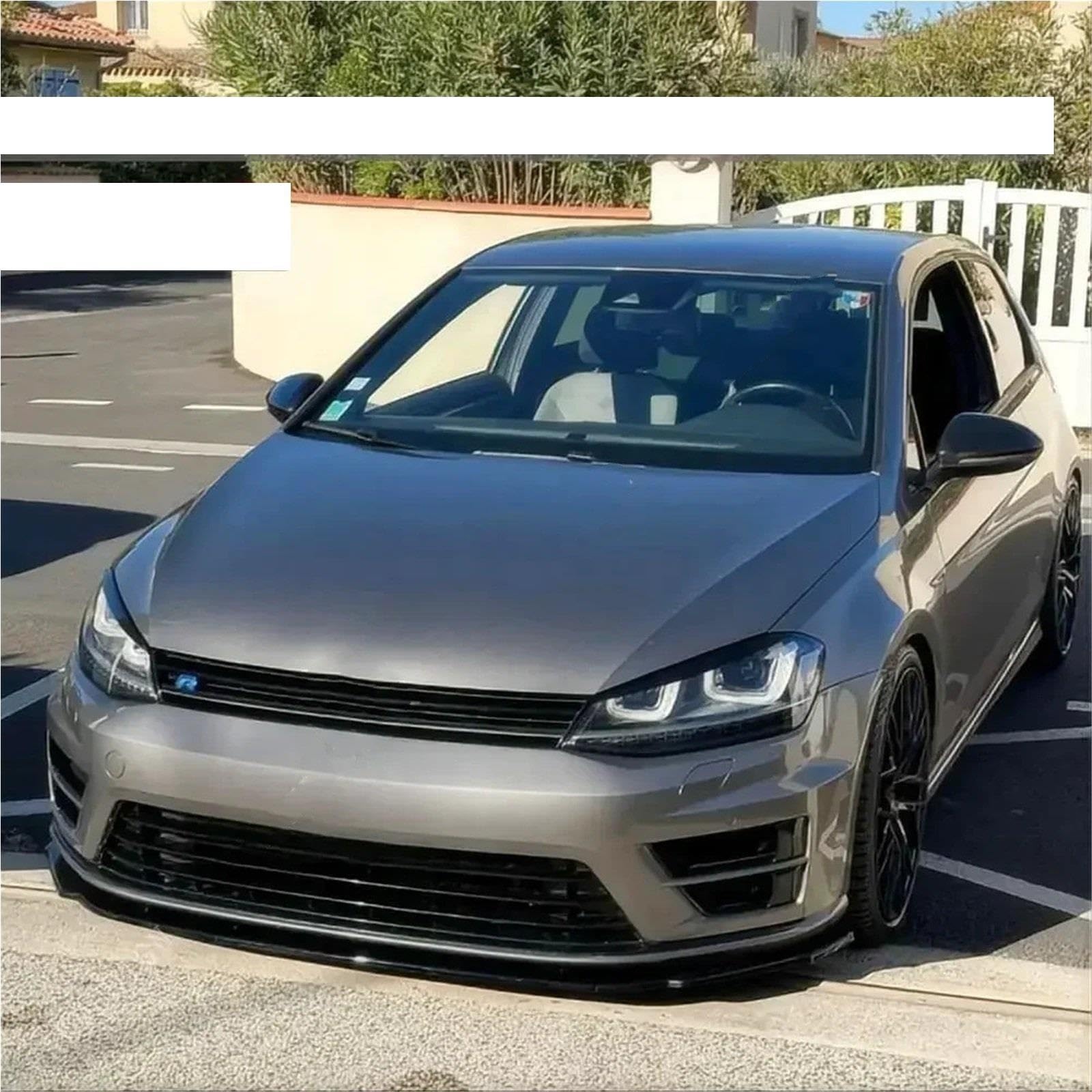 warga deflektora ABS Przedni zderzak, spoiler, pasuje do VW, pasuje do Golfa 7 MK7 7.5 pasuje do GTI pasuje do GTD pasuje do GTE R pasuje do R-Line 2012-2019 warga ochronna(Carbon Look)