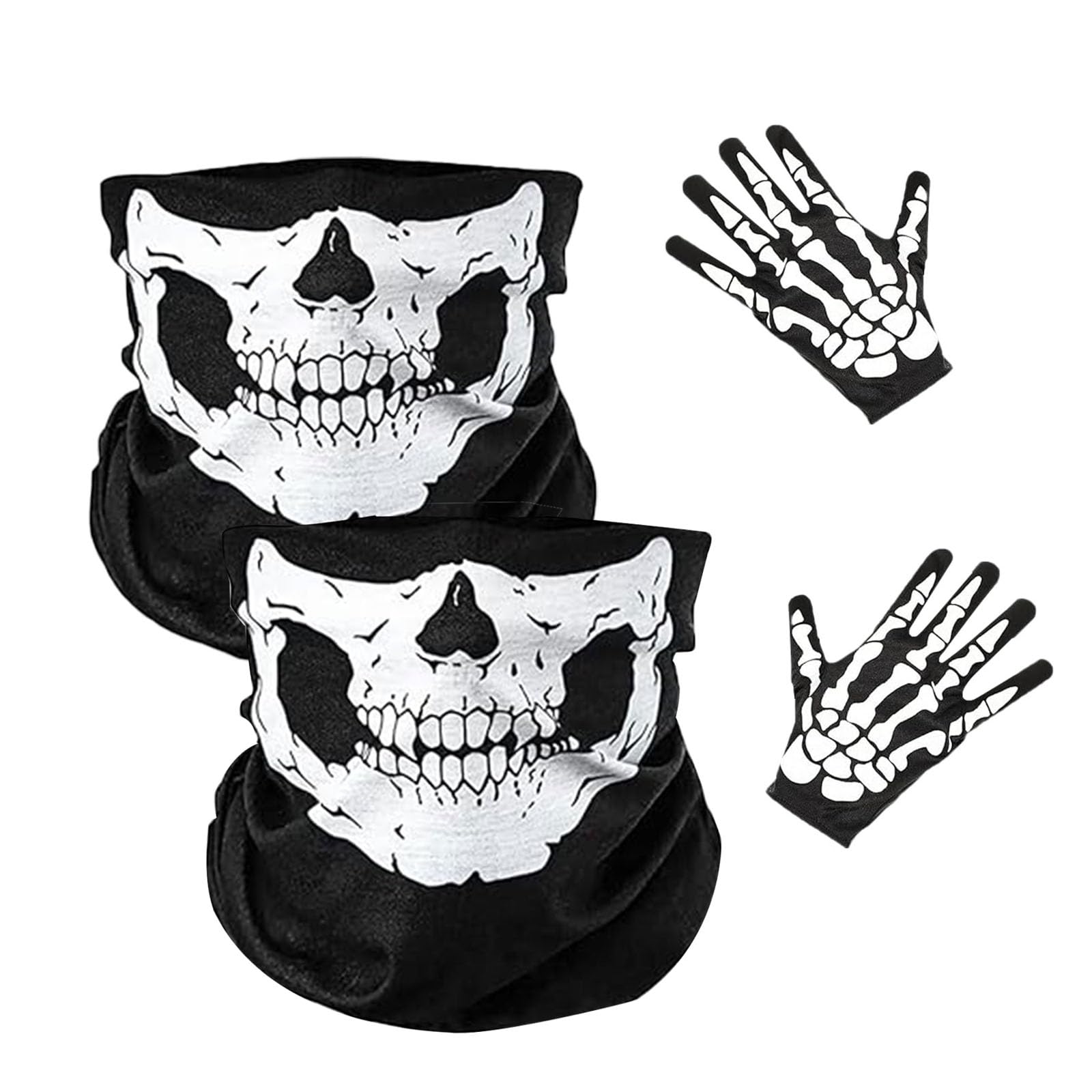 Scaldacollo Teschio GUOYOU 6 Pezzi - Bandana Multifunzione Per Moto, Sci E Sport Invernali - Foto 7