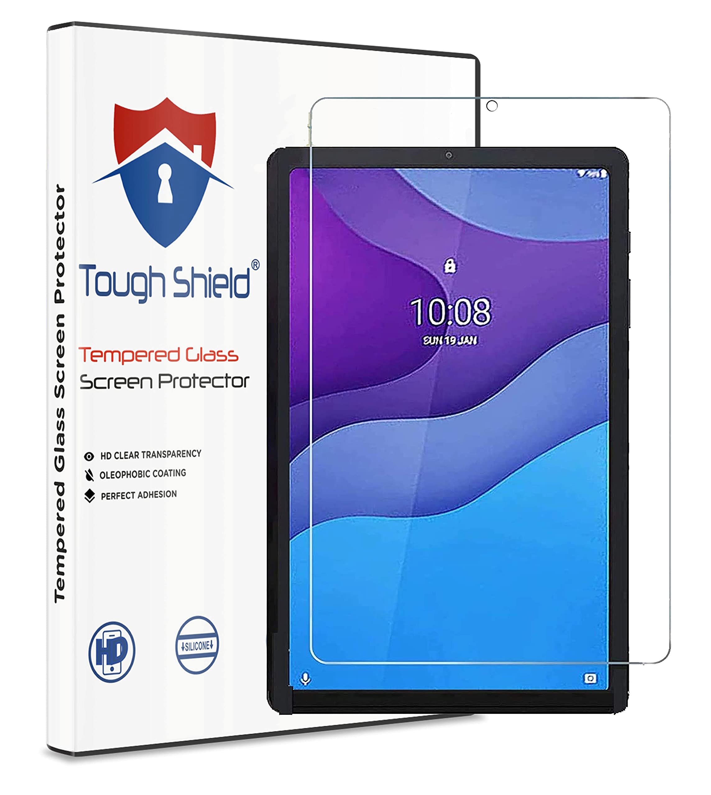 TOUGH SHIELD® 9H Flexible Gorilla Guard Tempered Glass Screen Protector Shield for Lenovo Tab M10 HD 2nd Gen (TB-X306X) / Smart Tab M10 HD 2nd Gen (Pack of 1) (B09FHQJG3B) Amazon Price History, Amazon Price Tracker