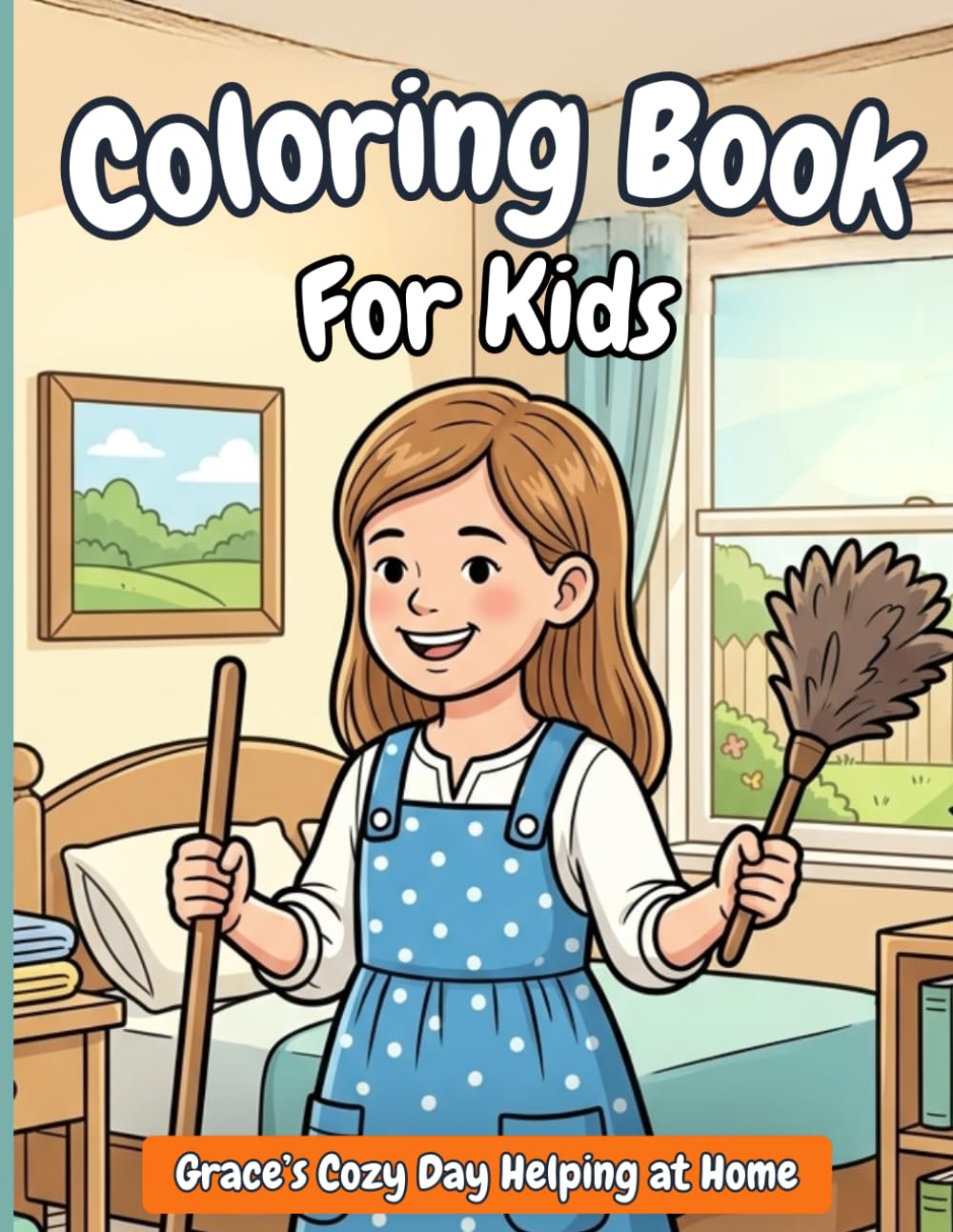 Grace’s Cozy Day Helping at Home: A Gentle Home Life Coloring Book