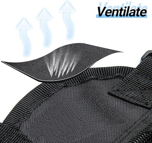 Miniatura 3 de MANGENA - Paquete de funda para arnés de pecho con bolsas delanteras y bolsa con cremallera para walkie talkie universal, bolsa para cinturón de