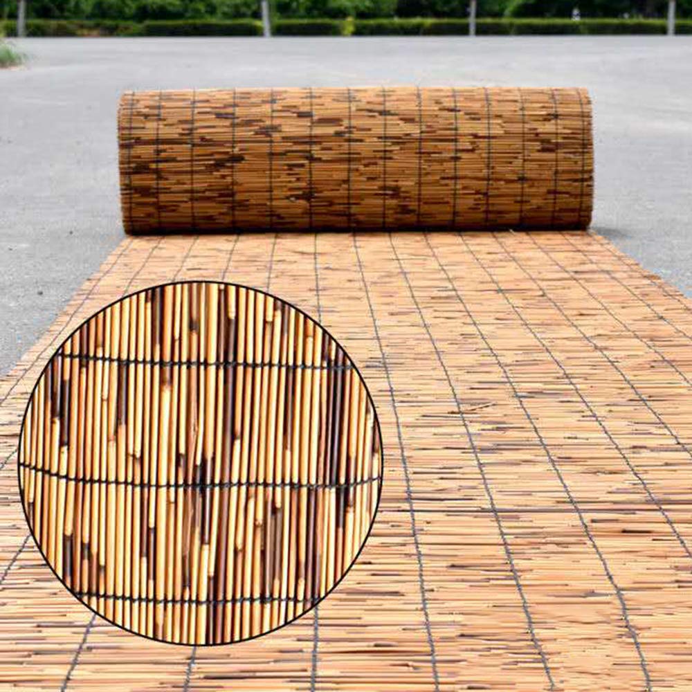 MANG Tenda A Rulloin bambù, Avvolgibile in bambù, Tapparella A Carrucola in Bamboo, Nessun Bordo in Cotone, Protezione Solare