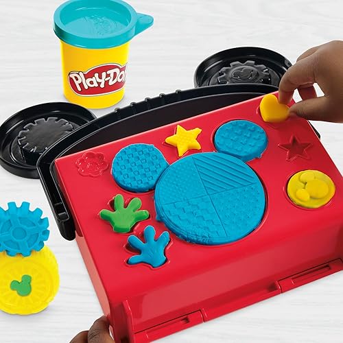 Miniatura 4 de Play-Doh Disney Junior Mickey Mouse Clubhouse, On-The-Go Garage Mickey Mouse Playset, artes y manualidades, juguetes preescolares para niños mayores