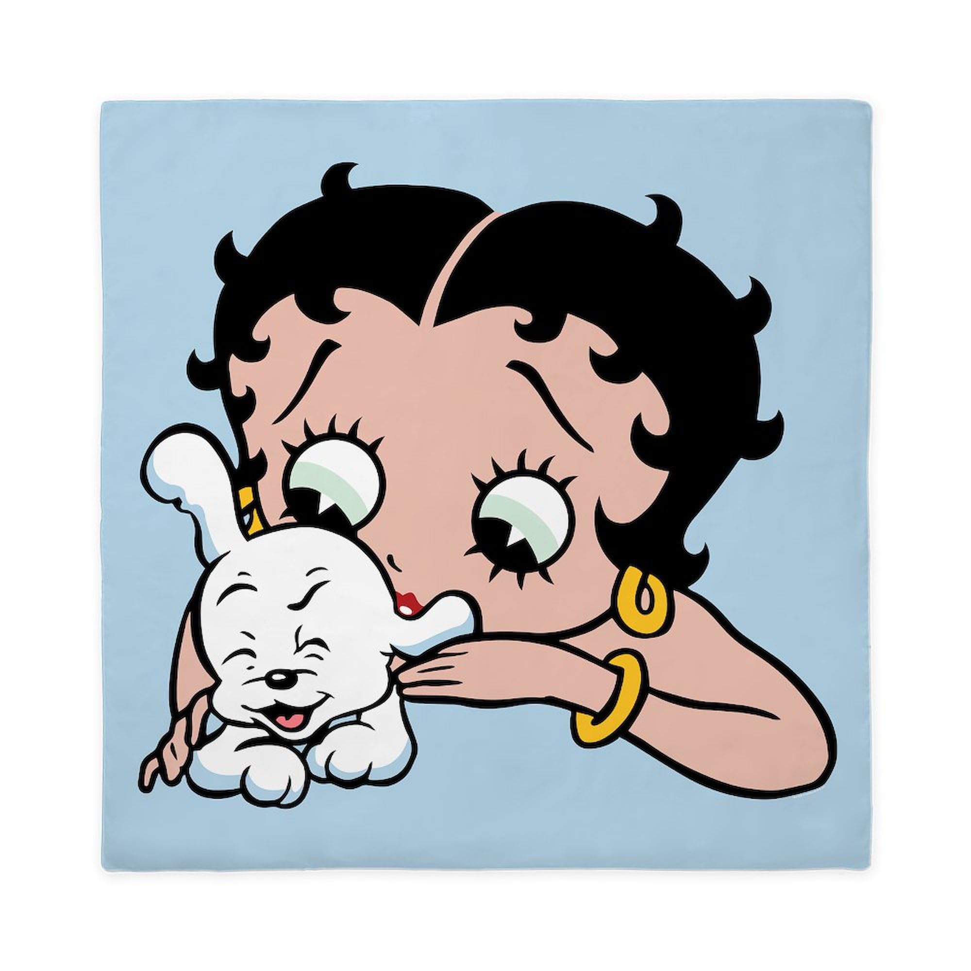 CafePress Betty Boop Puppy Love Queen Duvet Cover, Printed Comforter Cover, Unique Bedding