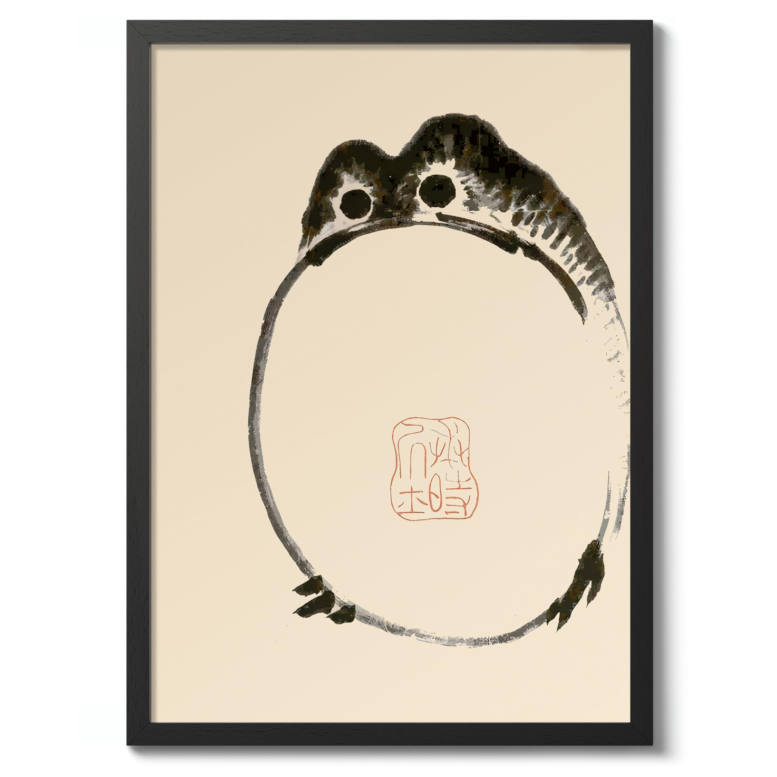 Matsumoto Hoji Sad Frog Poster, Japansese Art Woodblock Ukiyo-e Print, Framed Japanese Wall Art, Archival Matte, A4 (Print Only) - 29.7x21cm — view 25