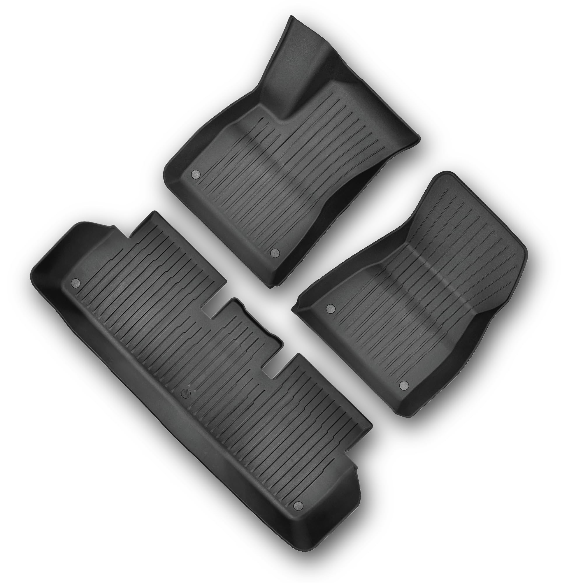Tesla Model 3 TPE All Weather Floor Mat Set (3 Piece Interior Set)