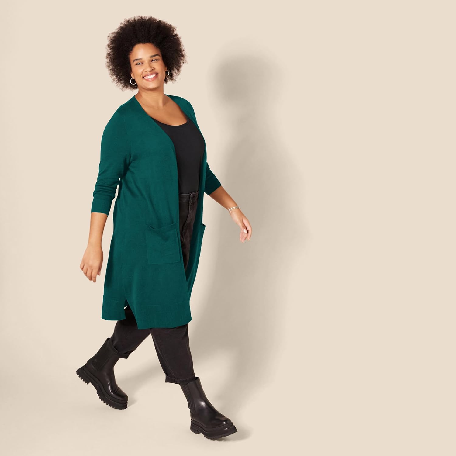 Amazon Essentials womens Lightweight Longer Length Cardigan Sweater - Image 8