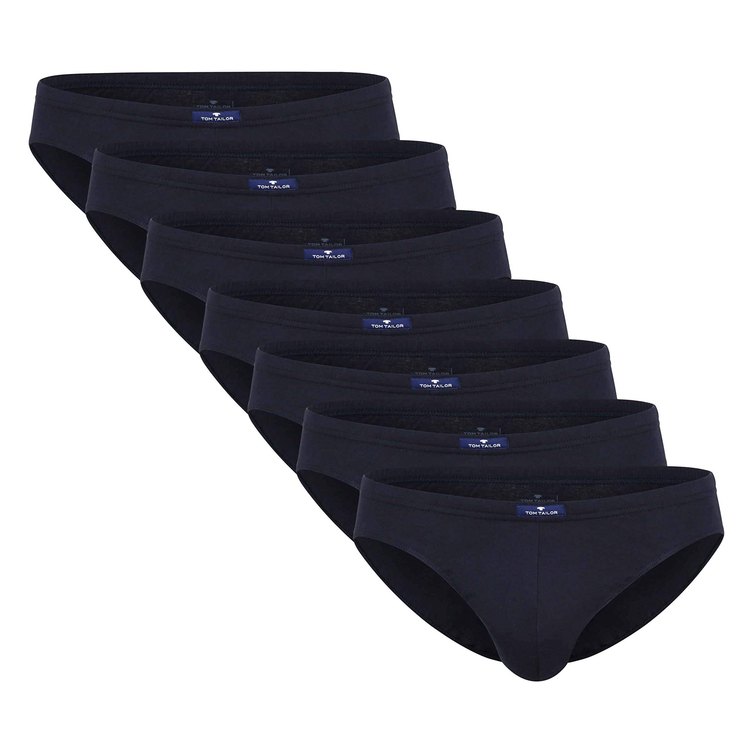 TOM TAILOR 7er Pack Herren Slips aus 100% natürlicher Baumwolle