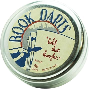 Ginza Yoshida Book Darts Bookmark Bronze Tin Pack of 50