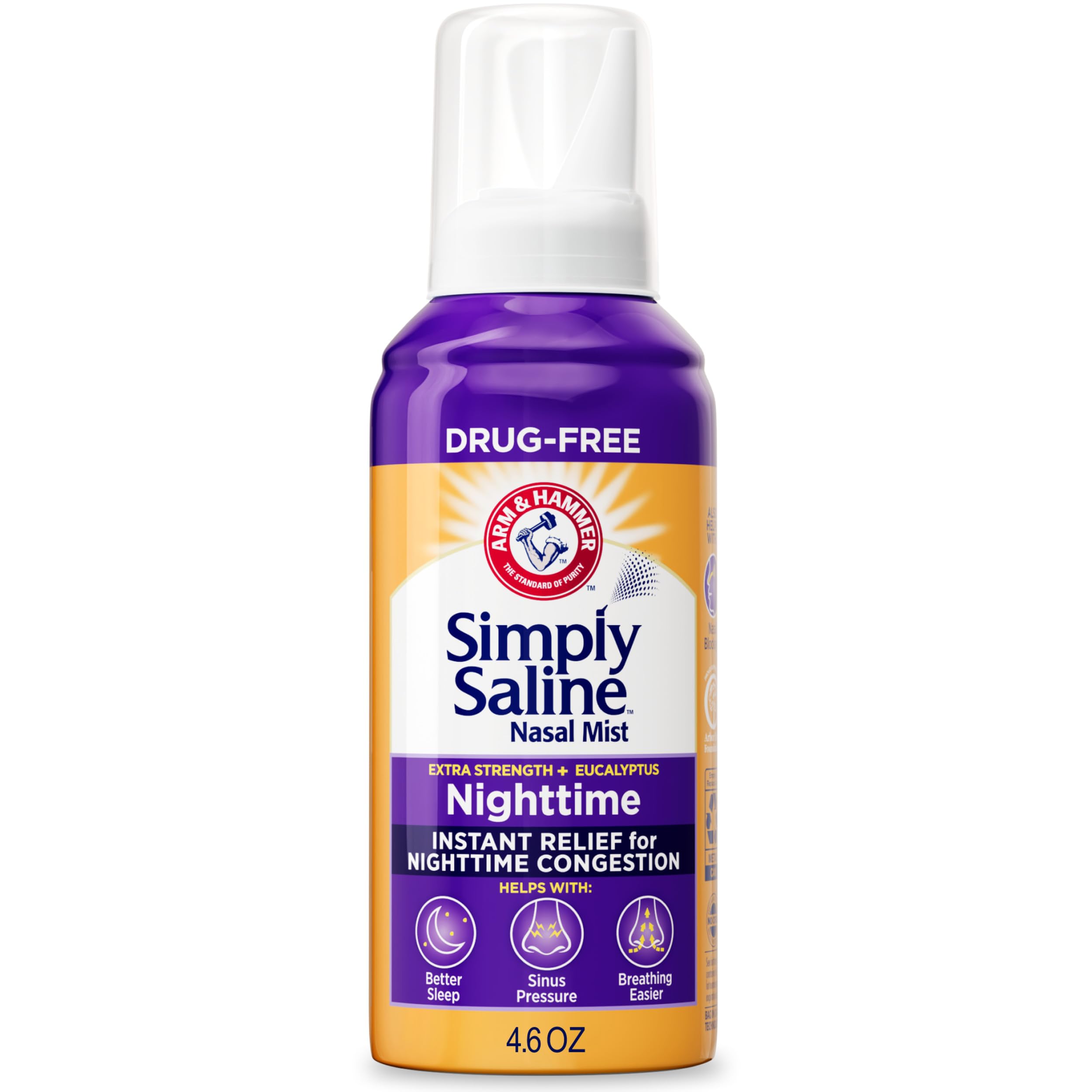 Simply Saline Adult Nasal Mist, Nighttime Giant Size, 4.6 Oz