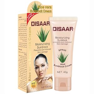 DISAAR BEAUTY Sunblock Cream Refreshing Sunscreen Face Neck Arms Skin Damage SPF 60 90 PA UVA UVB Protection