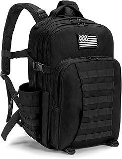 CVLIFE Military Tactical Backpack, 40L Army Backpack for Men and Women, Tactical Hunting Backpack, 3 Day Assault Pack Backpack for Hiking, Travel, Black - CVLIFE