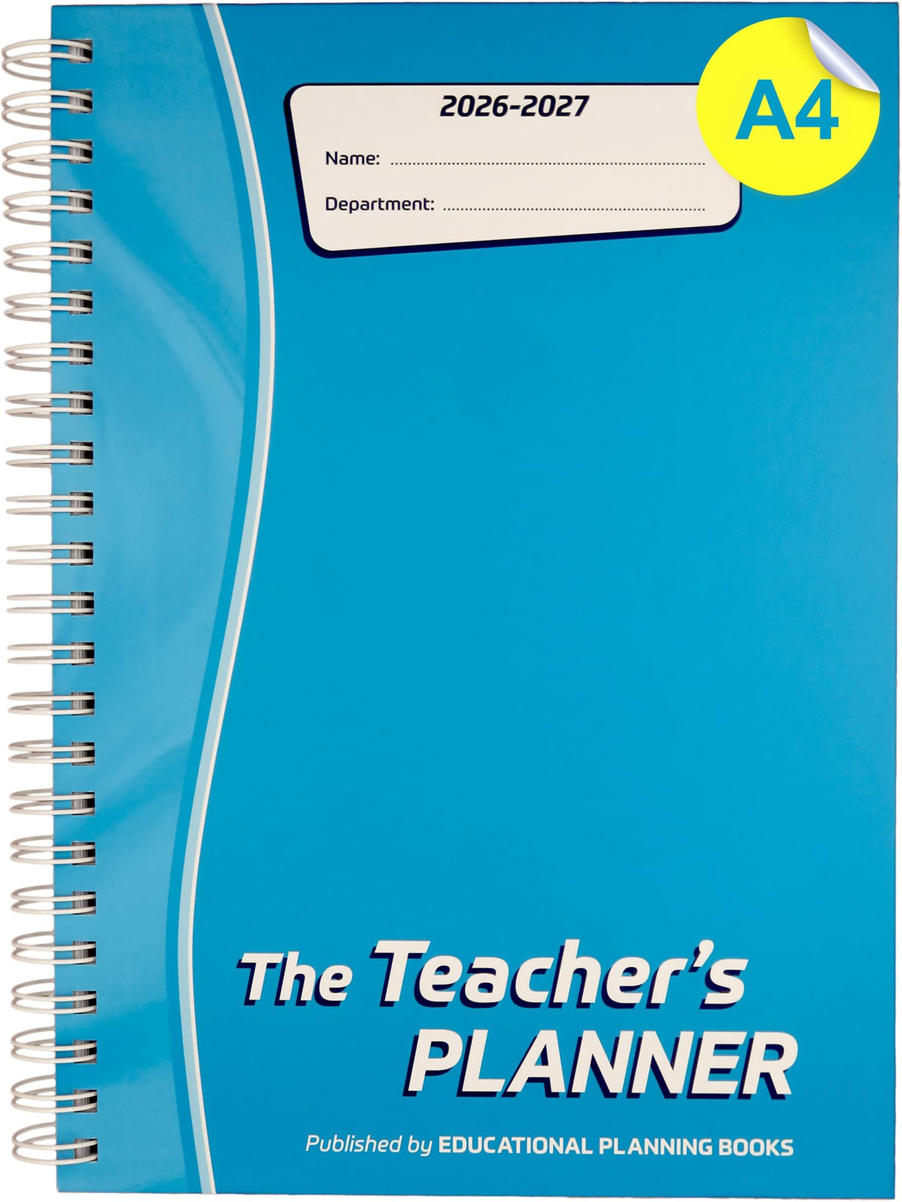 The Teachers Planner 2026-2027 for Secondary School – A4 – Eight Period Day – Page-a-Day & Undated, with Dedicated Pages for Year Planning, Exams, Marking and more (TP1-T)
