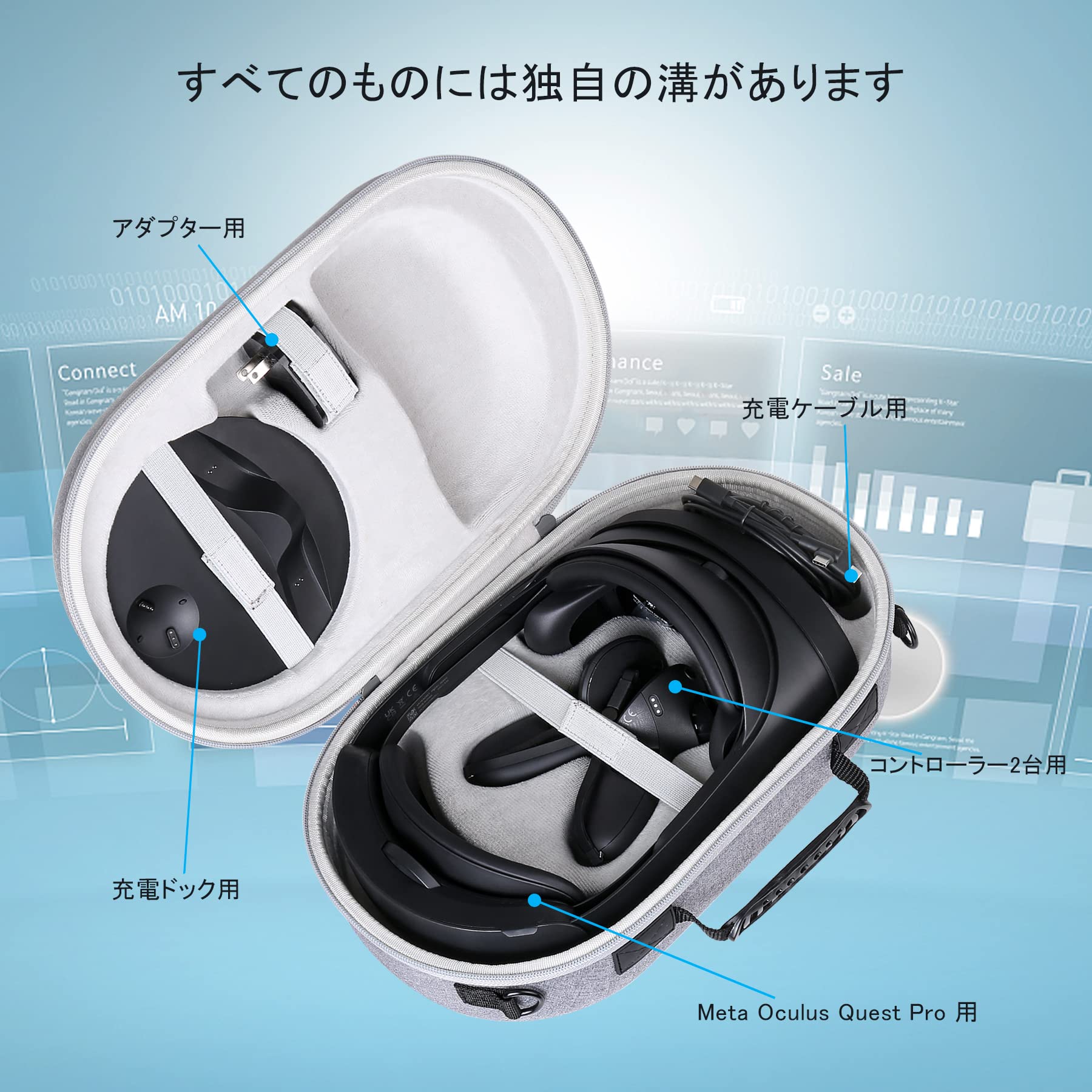 Amazon.co.jp: 【Aenllosi 専用収納ケース】互換品 Meta Quest 3