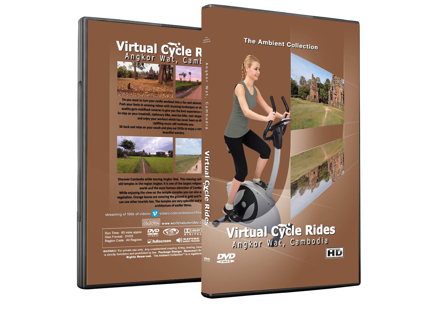 Amazon.com: Virtual Cycle Rides DVD - Angkor Wat - for Indoor Cycling ...