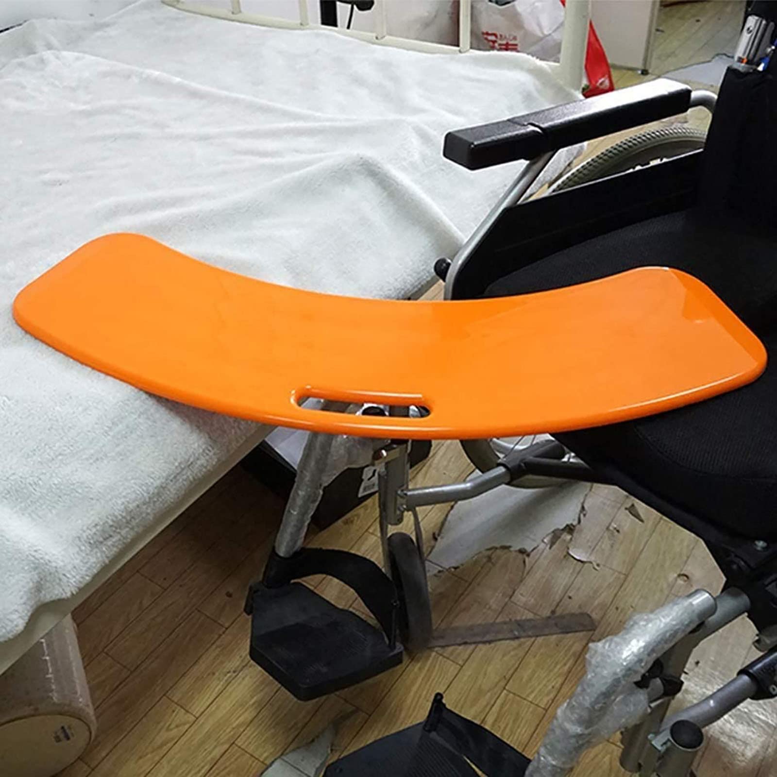 Tablero de Transferencia, Dispositivo de Asistencia Deslizante para transferir al Paciente de la Silla de Ruedas a la Cama, bañera, Inodoro, automóvil, Plataforma de Transporte Deslizante(Orange)