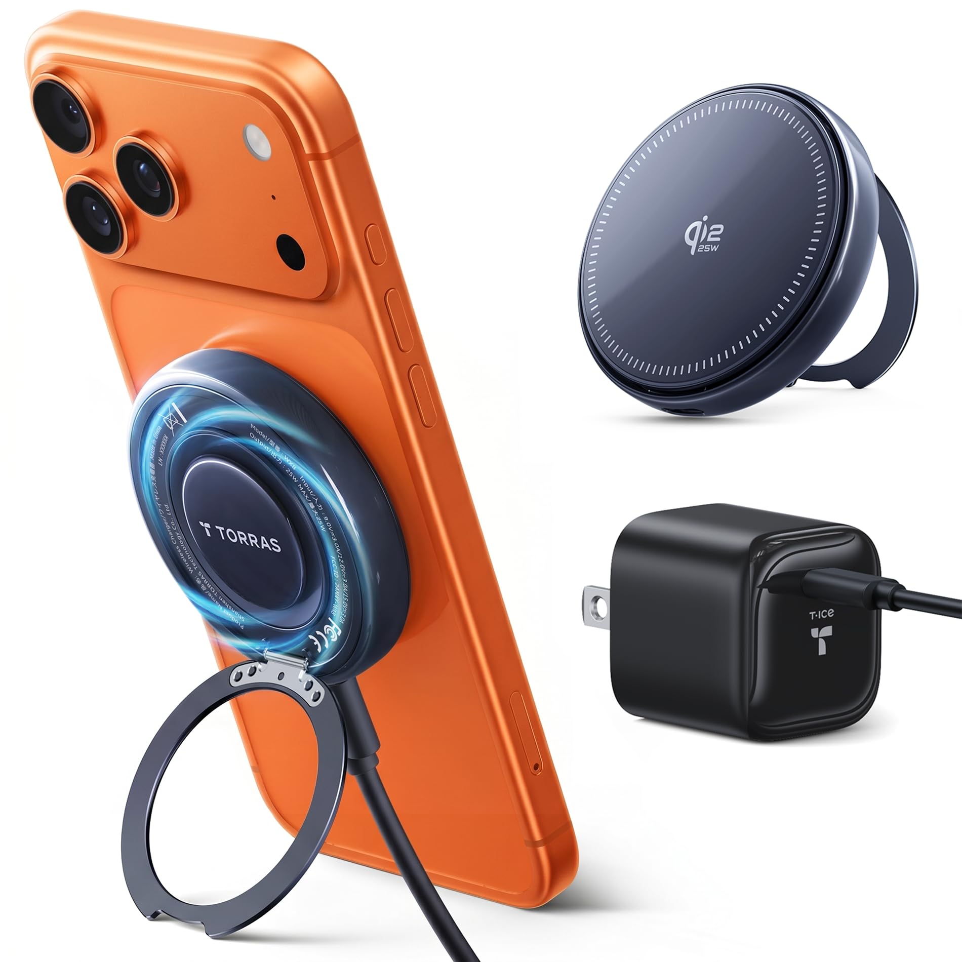 Amazon.co.jp: TORRAS Ostand AirCircle ワイヤレス充電器【Qi2.2認証