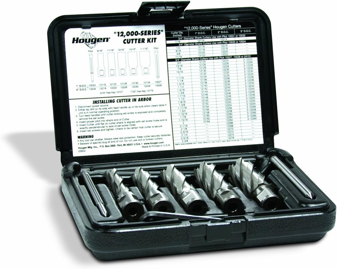 Hougen 12002 Rotabroach Magnetic Drill Cutter Kit 12,000 Series 2-Inch D.O.C.