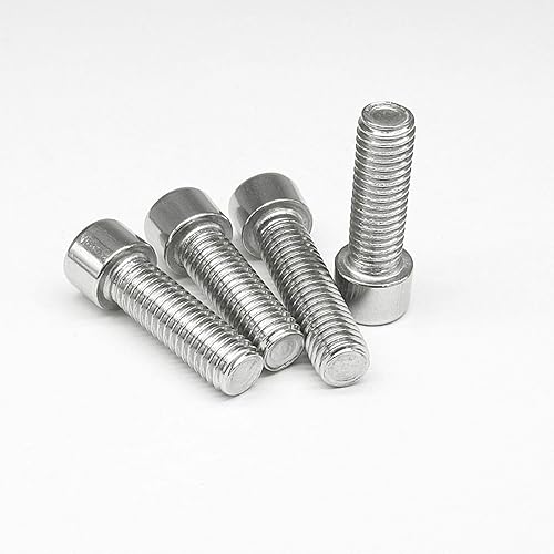 Miniatura 5 de Tornillos de cabeza hexagonal de acero inoxidable M4-0.028x0.551 in, 100 unidades, perno de casquillo hexagonal interior DIN 912