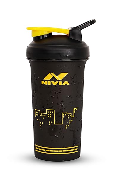 Nivia Street Plastic Sports Shaker (750 ml,Set of 1,Black)