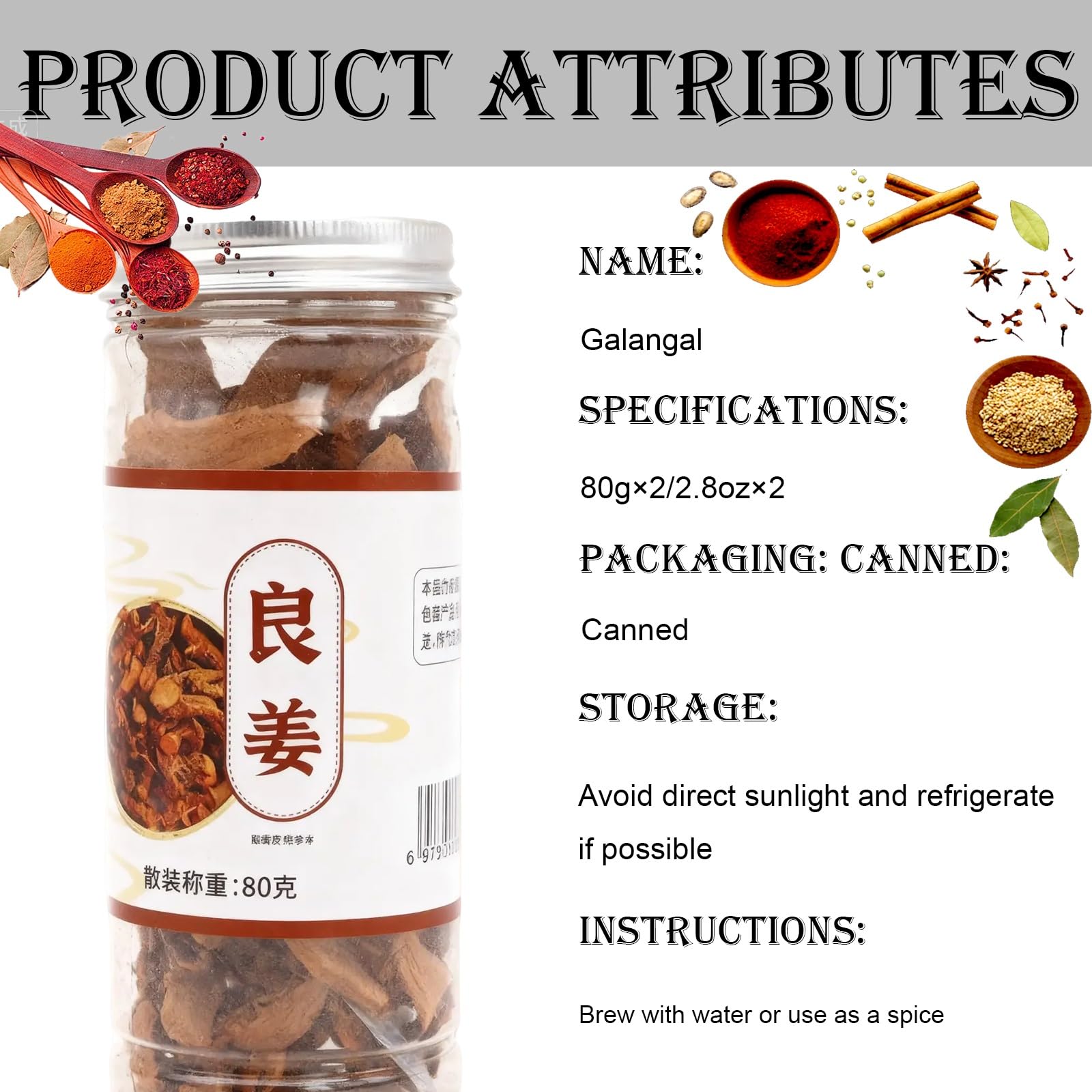 Fette di Galanga da 5,6 Once, Non OGM Verificato, Perfette per Zuppe Tom Yum e Tom Kha, Prodotto Autentico del Guangdong, Radice di Galanga Essiccata a Fette