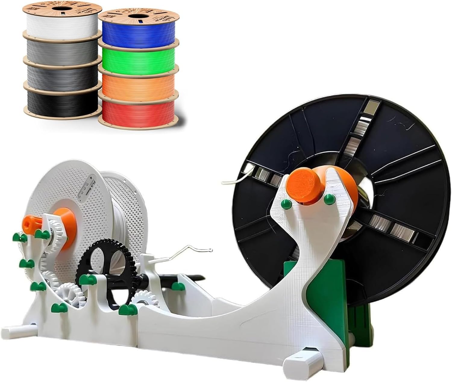 LMRXOFE Automatic 3d Filament Respooler & Winder, Electric Spool Rewinder With Positioning Fixture For 3d Printing, Ideal For Welders And Industrial Use
