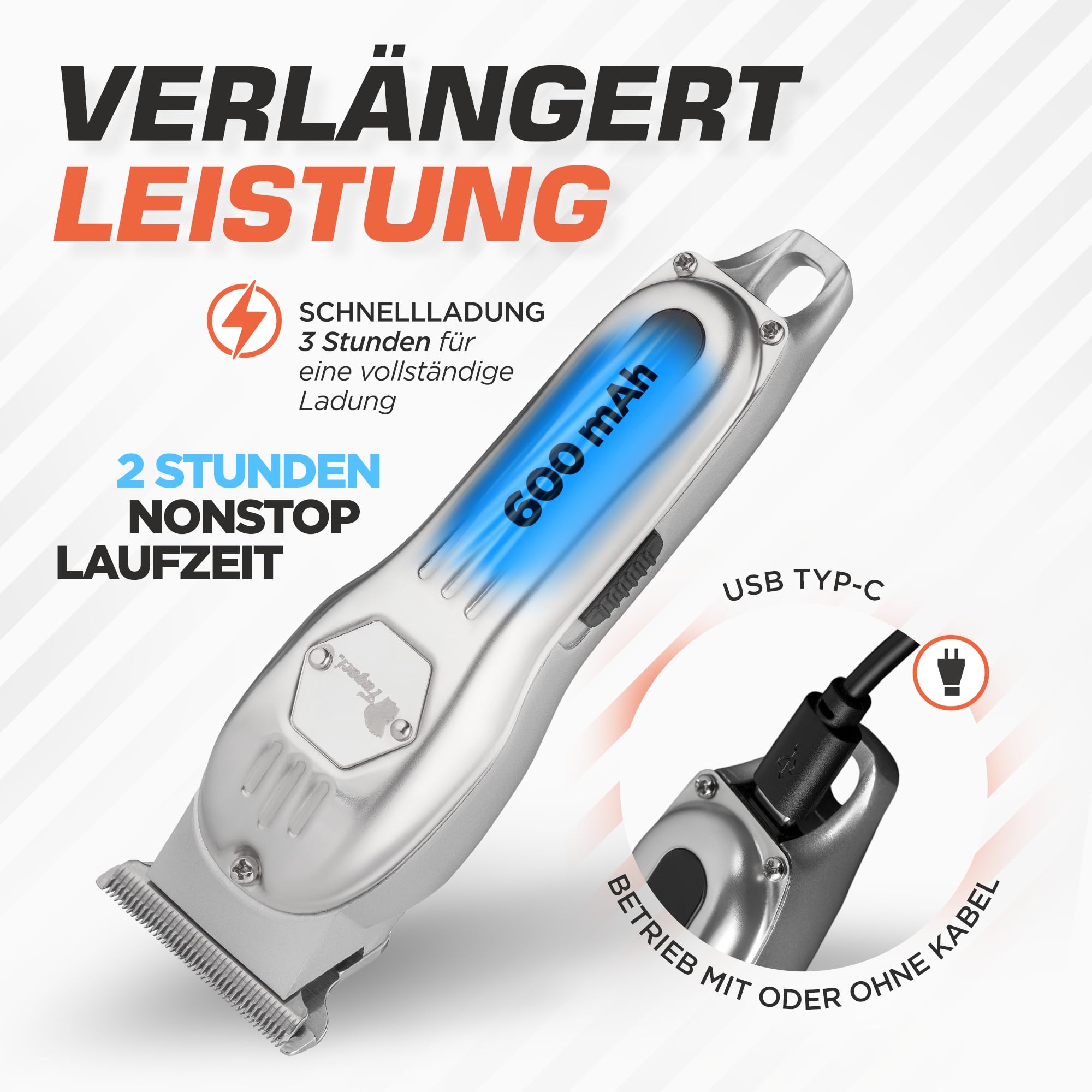 Fagaci Haartrimmer Herren Profi, T-Klinge Detailgenau, Präzise Linien
