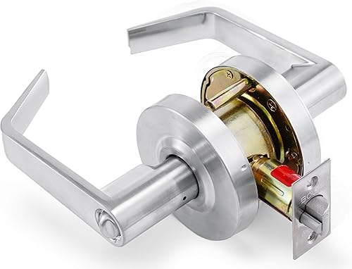 Miniatura 6 de Entrada con función de embrague - Cerradura de palanca de puerta comercial ADA - Manija de puerta de bloqueo resistente Boomerang Hdwe, cerradura de