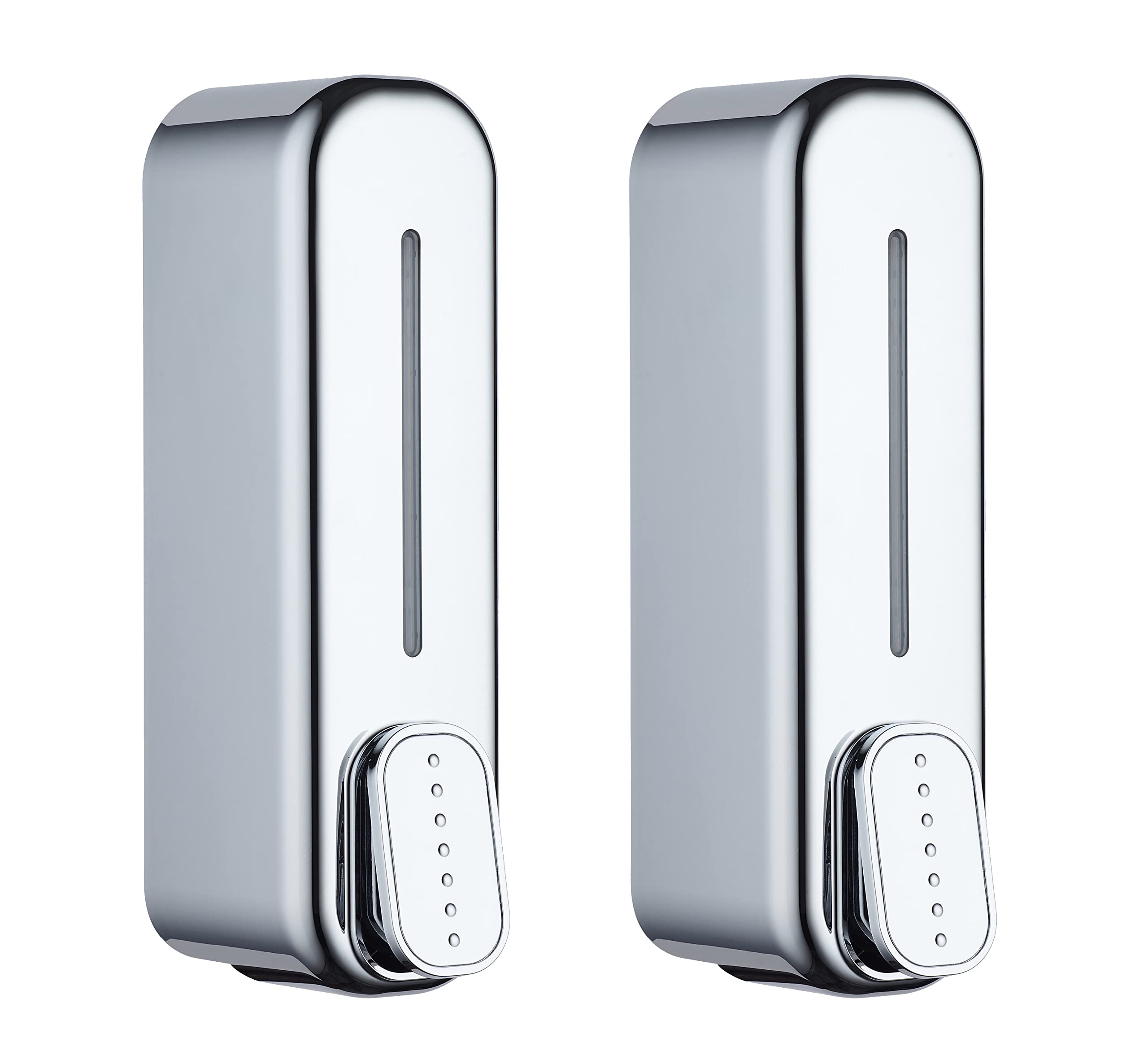 BATH GURU Abs Wall Mounted Shampoo Sanitizer Lotion Hand Dish Wash Gel Liquid Soap Dispenser for Bathroom Kitchen Pack of 2 (350 Ml, Chrome) (B0B5QWNVWQ) Amazon Price History, Amazon Price Tracker