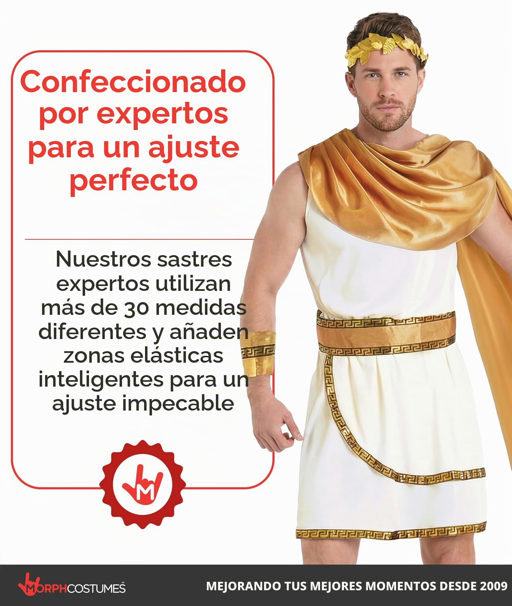 Morph Disfraz Romano Hombre, Disfraces Dios Griego, Disfraces Romanos, Traje de Griegos, Disfraz Carnaval y Halloween