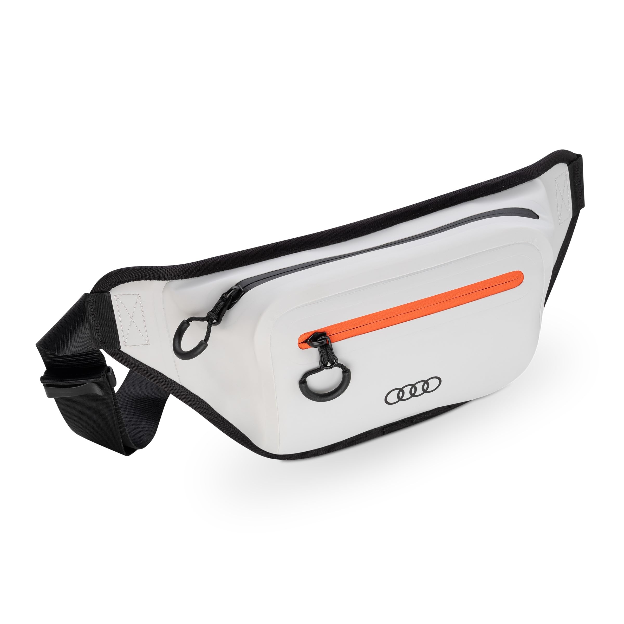 Audi 3152400600 saszetka biodrowa Hip Bag saszetka na brzuch pierścienie torba z logo, szara, jasnoszary, Einheitsgröße, saszetka nerka