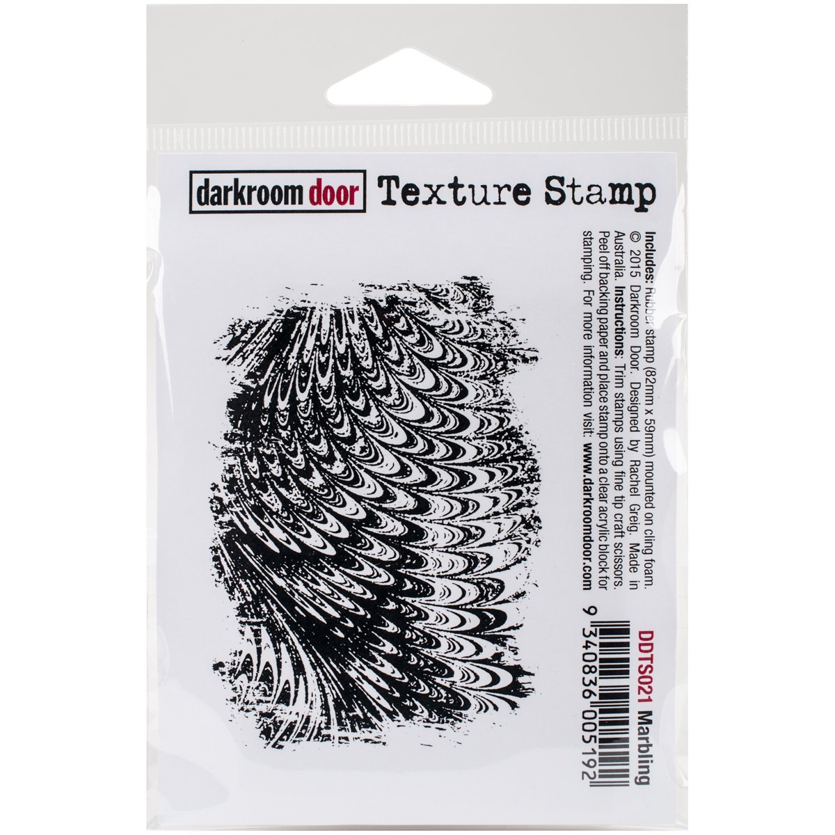 Darkroom Door Texture Cling Rubber Stamp - DDTS021 Marbling