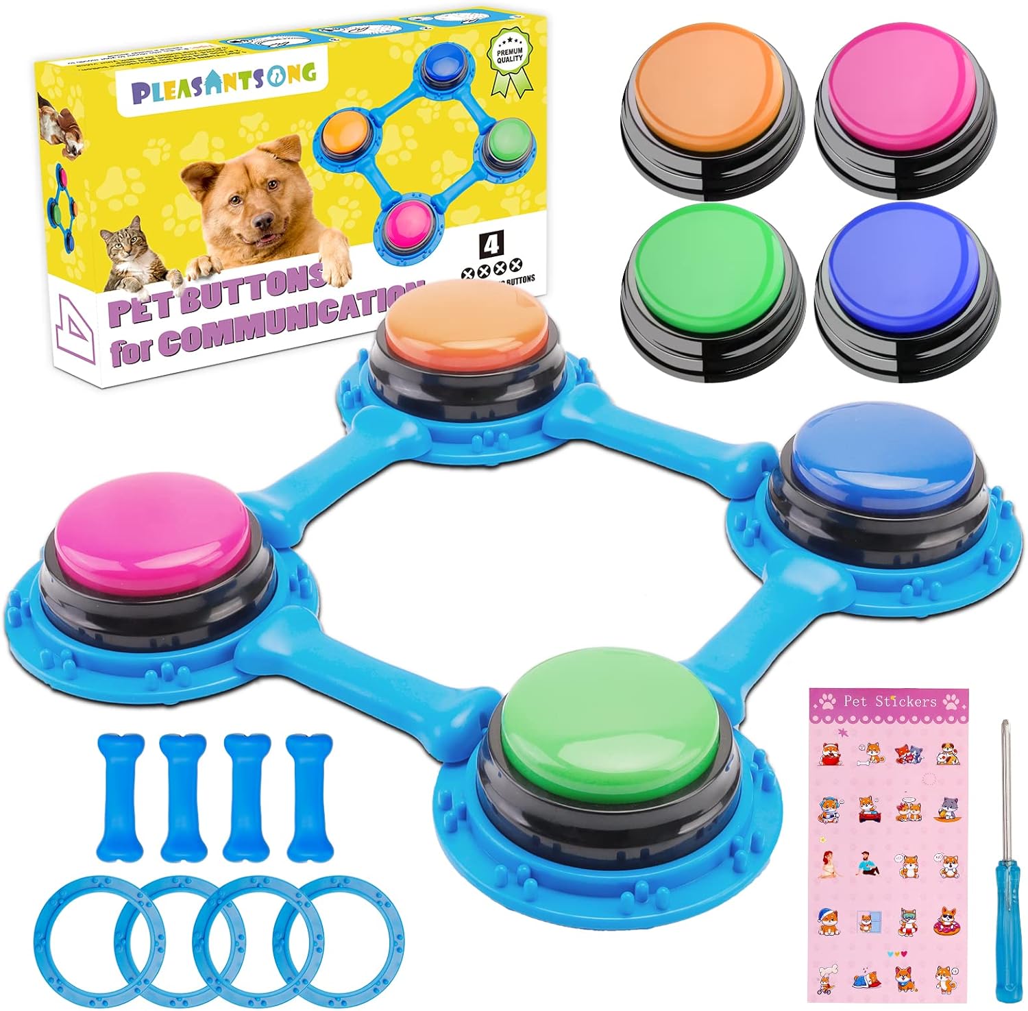 RANSANX Recordable Button for Dogs, Talking Dog Buttons