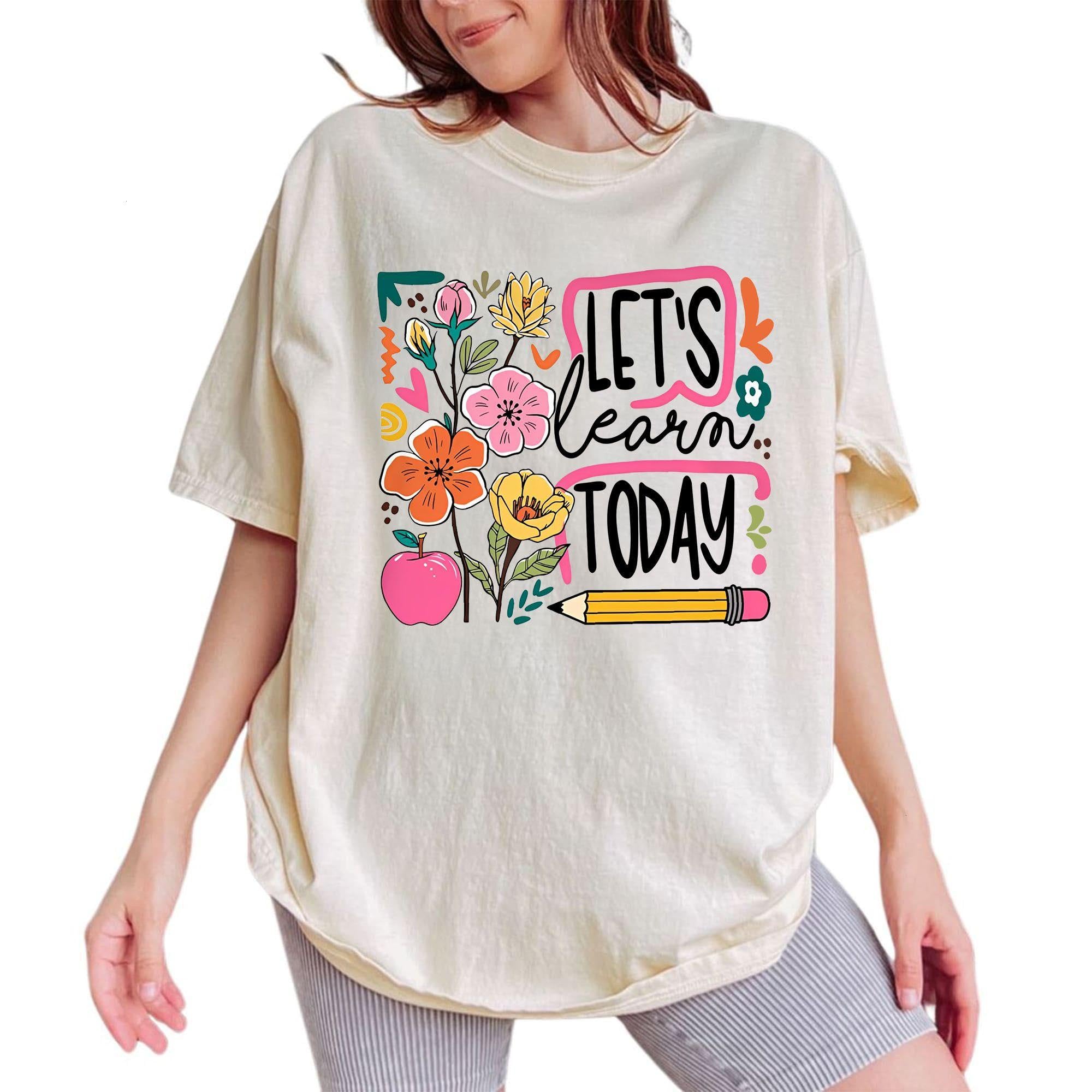 Floral Teacher Shirt Comfort Colors  &hellip;