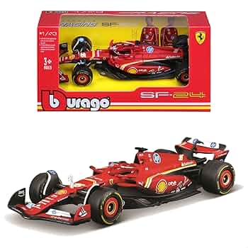 ブラーゴ 製 1/43 Ferrari SF-24 ルクレール& ジオラマセット Amazon.com: Bburago 1:43 Ferrari SF-24 (2024) Die-Cast Model