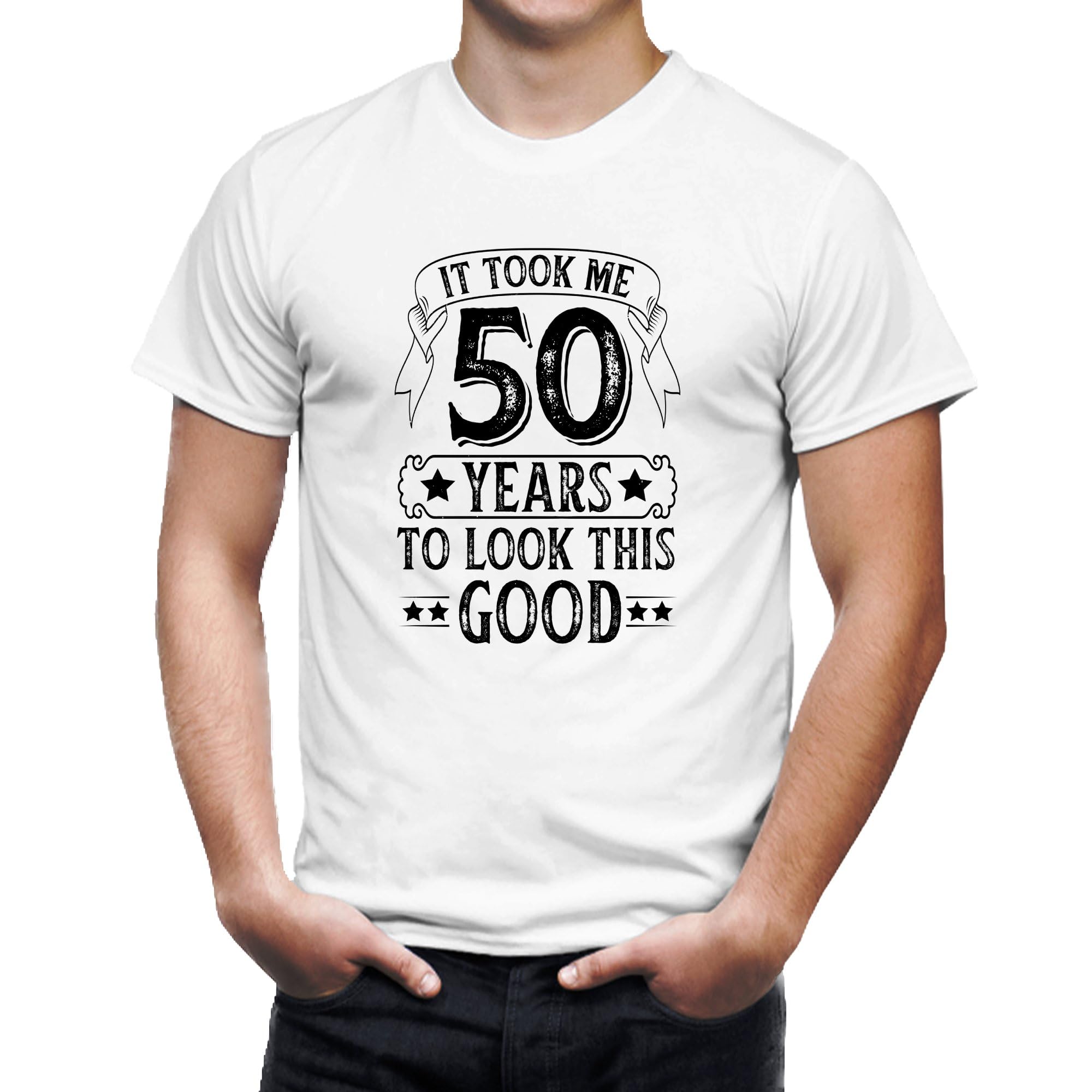 50th Birthday T-Shirt, Funny Milestone Tee, It Took Me 50 Years to Look This Good Shirt, Vintage Style Party Gift, Unisex