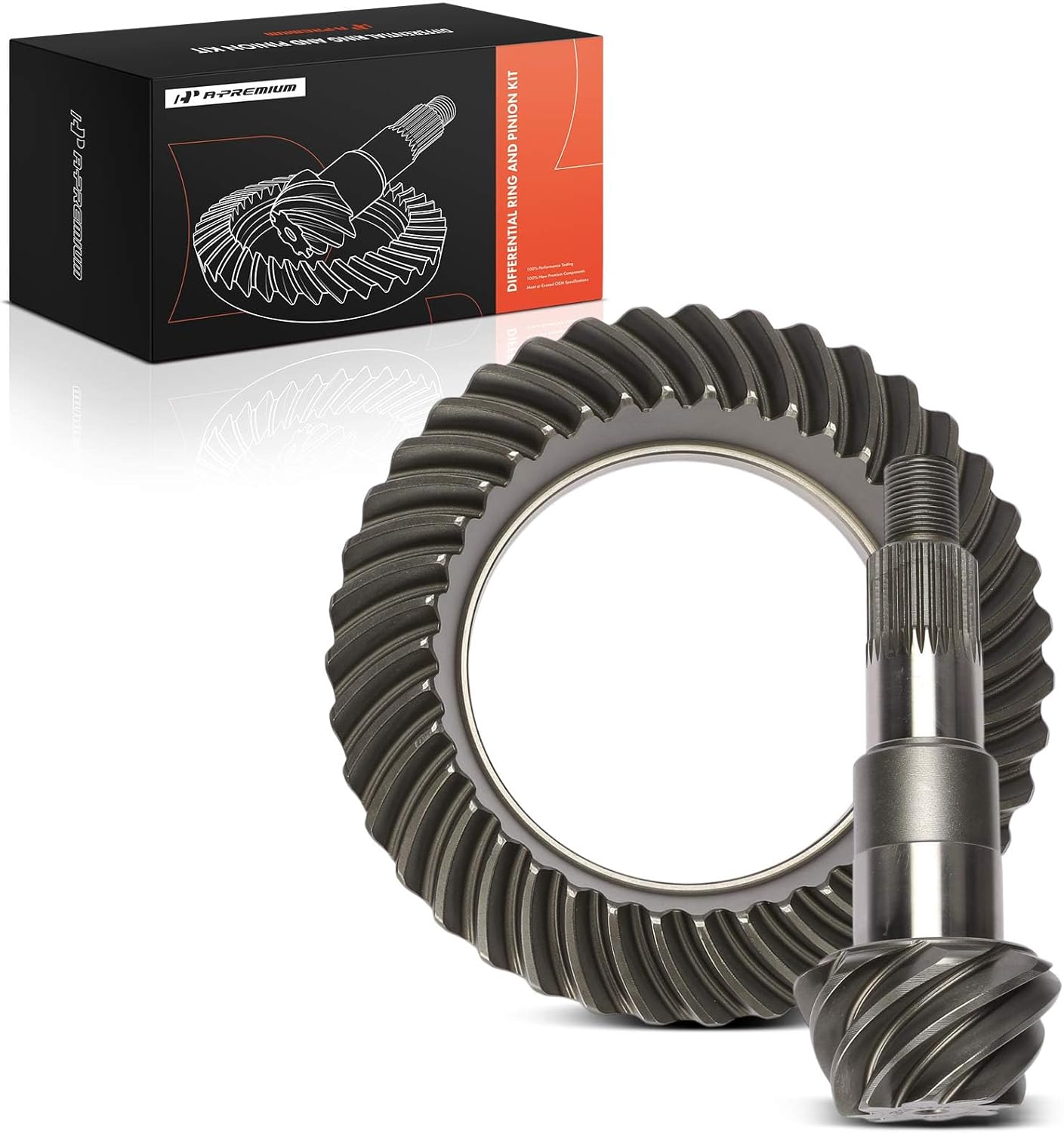 A-Premium Front Differential Ring & Pinion Compatible with Chevrolet, GMC & Cadillac Models - Silverado 1500, Tahoe, Blazer, K1500 Suburban, Sierra 1500, Yukon, Escalade, 4.88 Axle Ratio