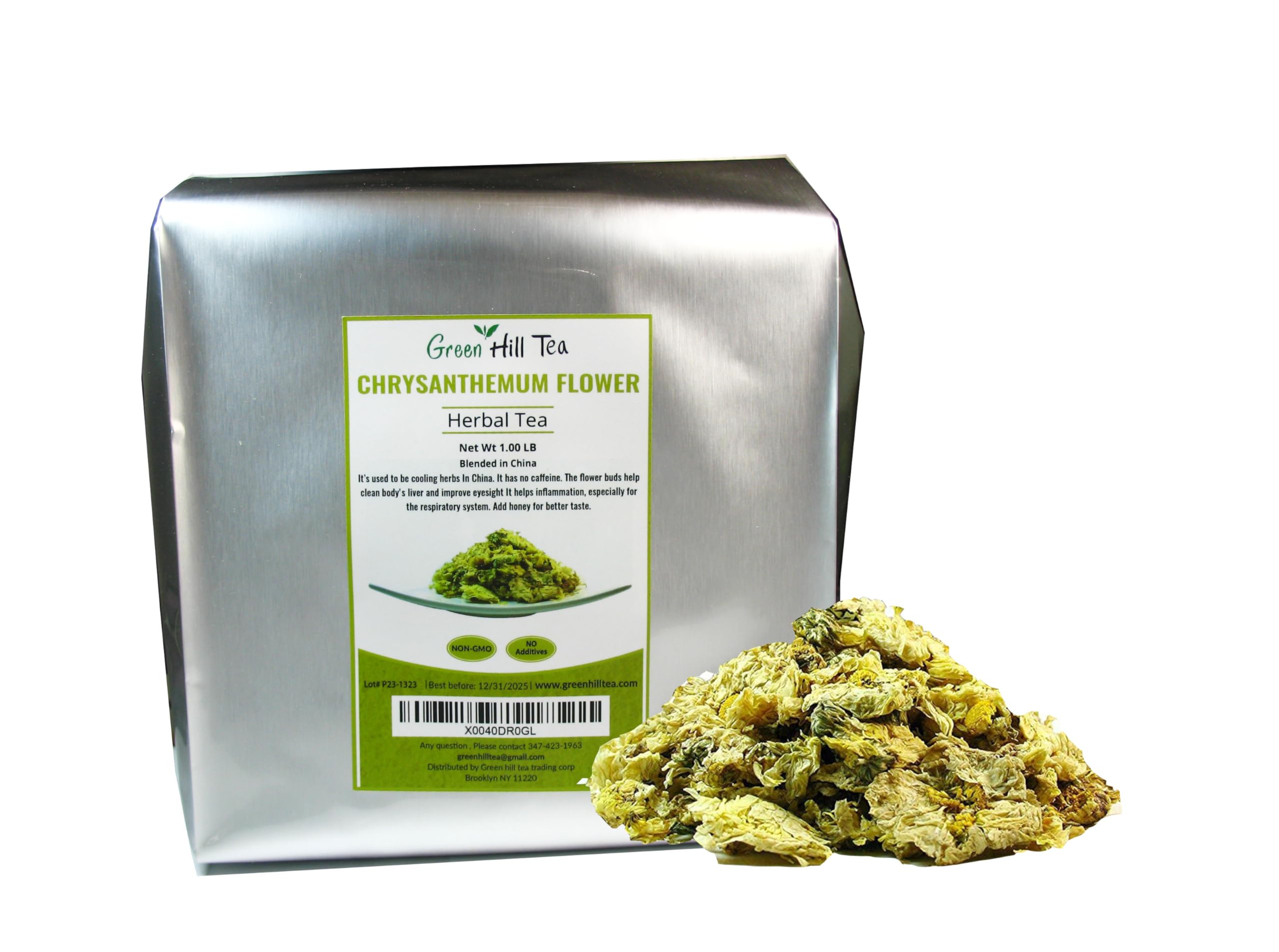 Greenhilltea traditional health herbs, Chrysanthemum flower dried herbal tea 16 OZ